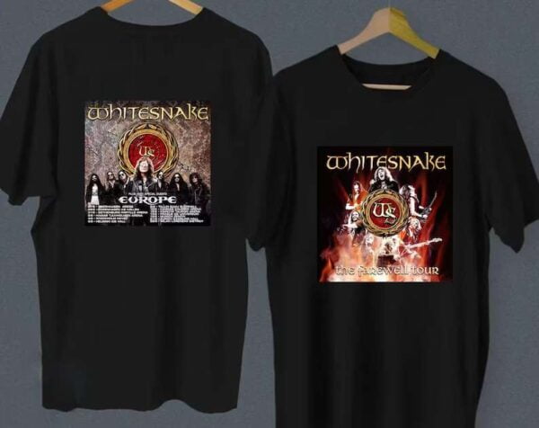 Whitesnake The Farewell Europe Tour 2022 T Shirt