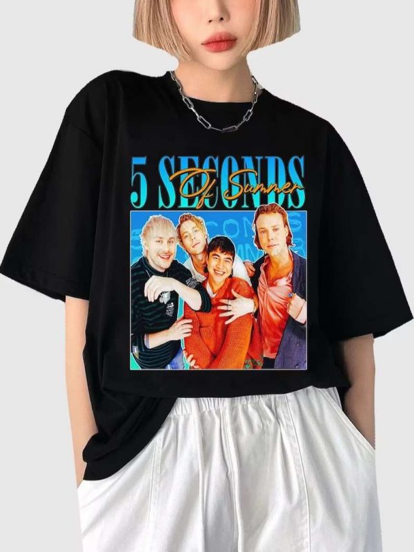 5 Seconds Of Summer T Shirt 5SOS Music Band