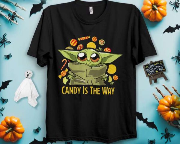 Baby Yoda The Mandalorian Halloween Star Wars Candy T Shirt