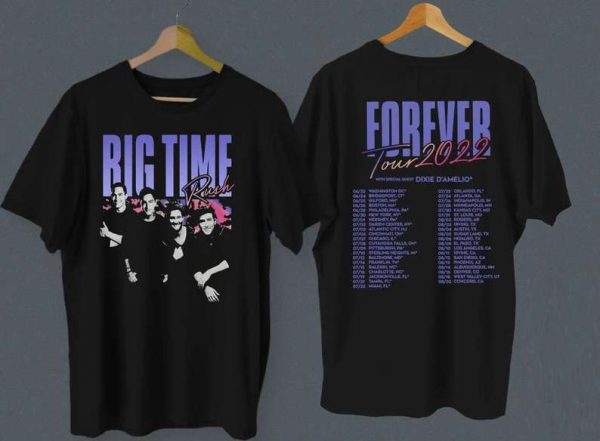 Big Time Rush Forever Tour With Dixie DAmelio 2022 T Shirt