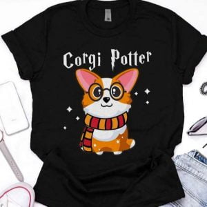 Corgi Potter T Shirt Gift For Birthday Harry Potter Lover