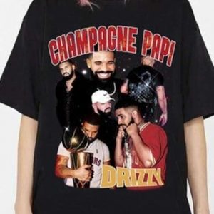 Drake Champagne Papi Rapper Tour T Shirt