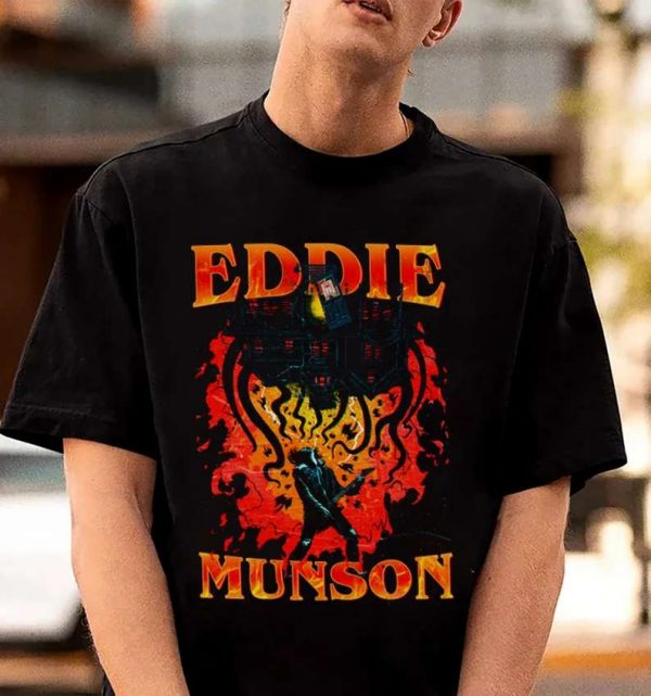 Eddie Munson Rooftop Concert Stranger Things T Shirt
