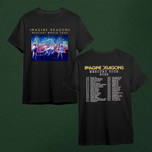 Imagine Dragon 2022 Mercury Tour 2022 Concert Band T Shirt