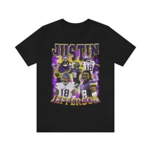 Justin Jefferson T Shirt NFL Player Minnesota Vikings