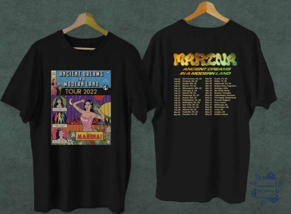 Marina And The Diamonds Ancient Dreams In A Modern Land Tour 2022 T Shirt Music Lover