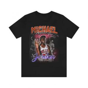 Michael Jordan T Shirt Chicago Bulls The Goat