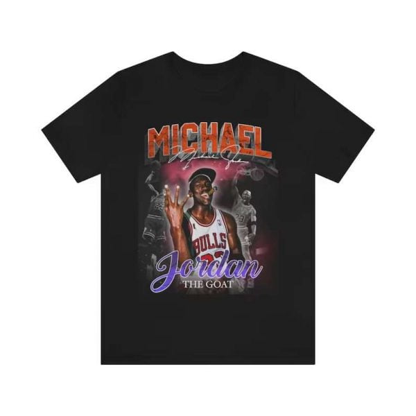 Michael Jordan T Shirt Chicago Bulls The Goat