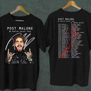 Post Malone Twelve Carat Tour 2022 T Shirt Rapper