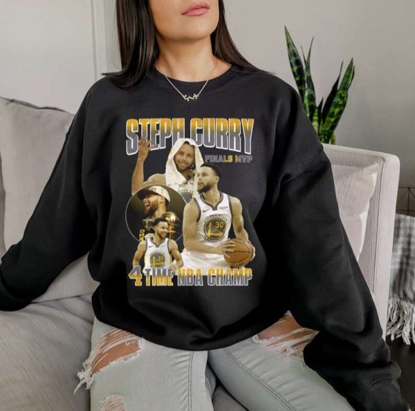 Stephen Curry 4 Time NBA Champ T Shirt