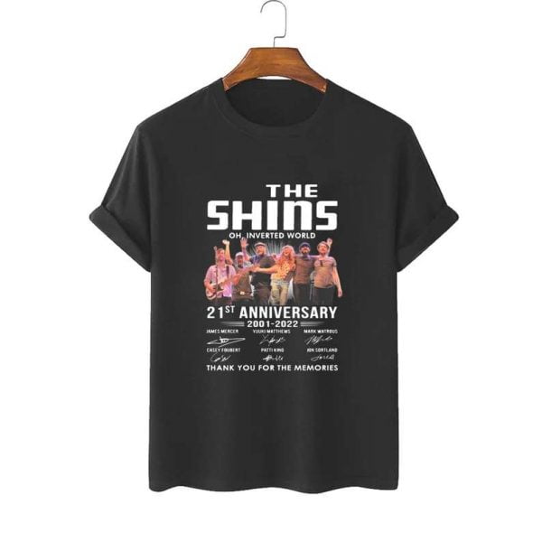The Shins Oh Inverted World 21st Anniversary 2001 2022 T Shirt Signatures Thank You For The Memories