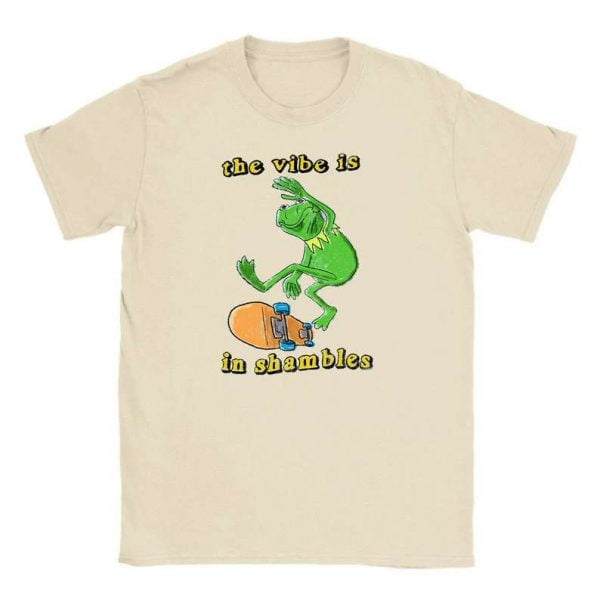 The Vibe Is In Shambles T Shirt Funny Frog
