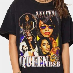 Aaliyah Vintage RB Queen T Shirt