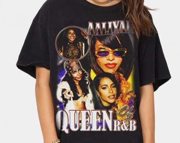Aaliyah Vintage RB Queen T Shirt