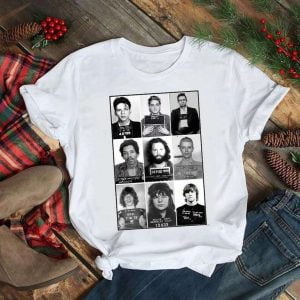 Celebrities Mugshot Rock Stars Music T Shirt