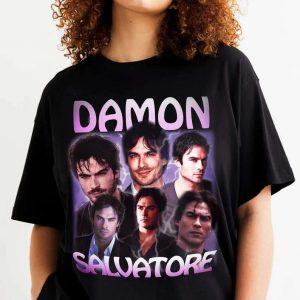 Damon Salvatore The Vampire Diaries Movie T Shirt