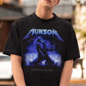 Eddie Munson Playing Guitar Stranger Thing 4 Joseph Quinn T Shirt