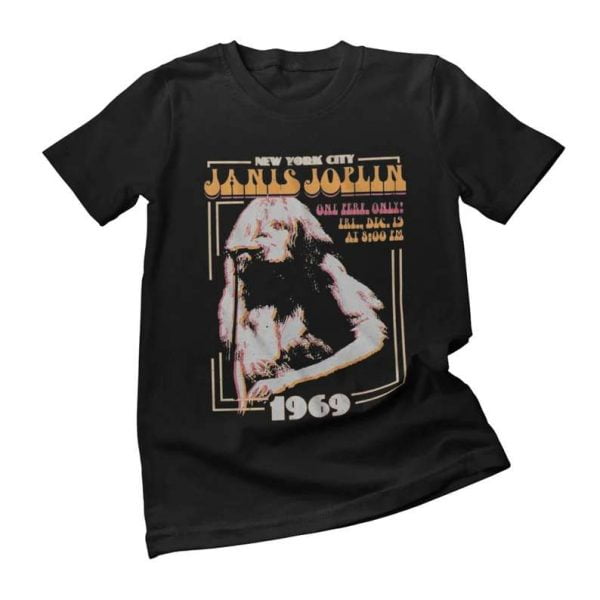 Janis Joplin New York City 1969 SingerT shirt