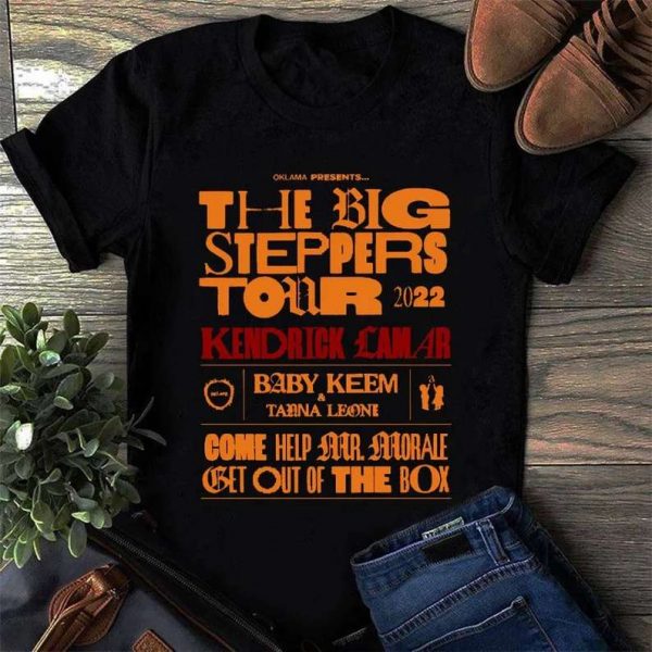 Kendrick Lamar Mr Morale The Big Steppers Tour 2022 Baby Keem And Tanna Leone T Shirt
