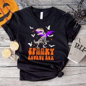 Spooky Saurus Rex Halloween Dinosaur T Shirt