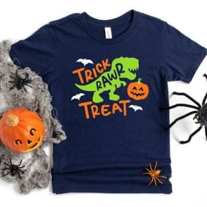 Trick or Treat Dinosaur HalloweenT Shirt