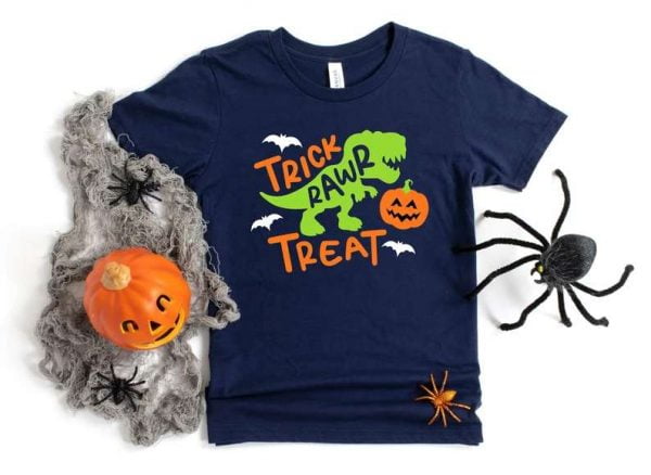 Trick or Treat Dinosaur HalloweenT Shirt