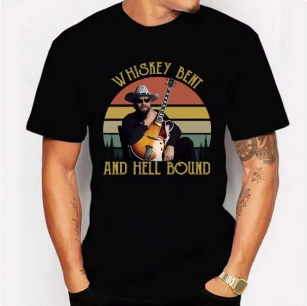 Whiskey Bent and Hell Bound Hank Williams Jr Vintage T Shirt