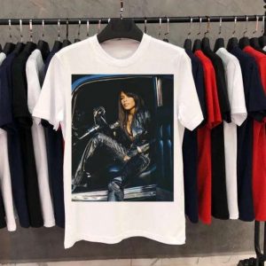 Aaliyah Singer Black Leather Classic Unisex T Shirt