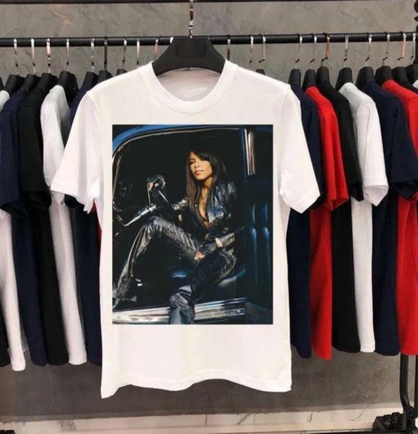 Aaliyah Singer Black Leather Classic Unisex T Shirt