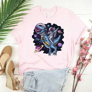 Astronaut Space Dinosaur Unisex T Shirt