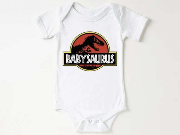 Baby Saurus Baby Dinosaur Bodysuit T Shirt