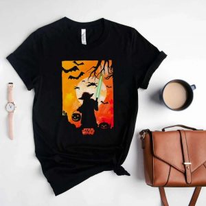 Baby Yoda Silhoutte Halloween Star Wars Unisex T Shirt