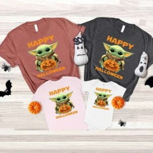 Baby Yoda Star Wars Halloween Pumpkin Unisex T Shirt