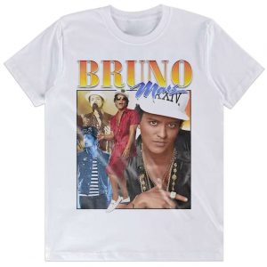 Bruno Mars Music Singer Tour Concert Unisex T Shirt