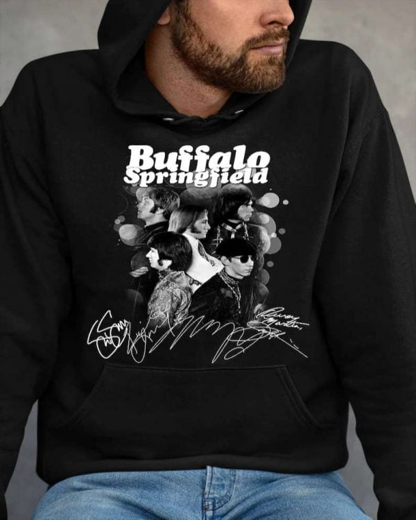 Buffalo Springfield Rock Band Signatures T Shirt For Men And Women