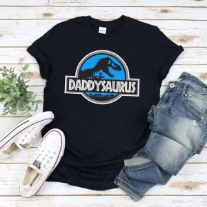 Daddysaurus Dinosaur Dad Custome Unisex T Shirt
