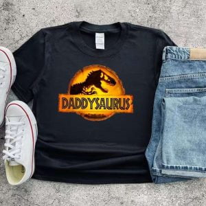 Daddysaurus Dinosaur Dad Unisex T Shirt