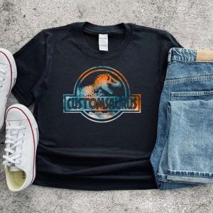 Dinosaur Custom Name Unisex T Shirt