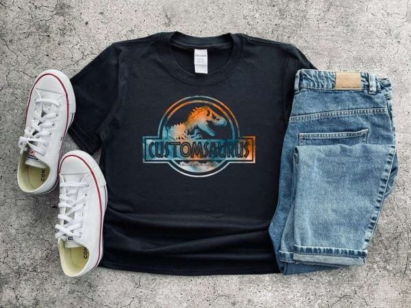 Dinosaur Custom Name Unisex T Shirt