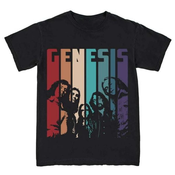 Genesis Retro Style Rock Band T Shirt For Men And Women
