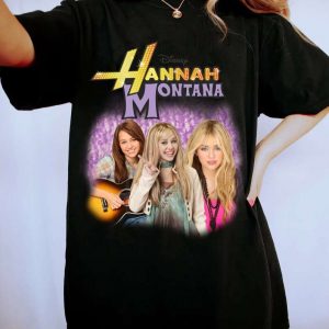 Hannah Montana Sitcom Miley Cyrus Singer T Shirt