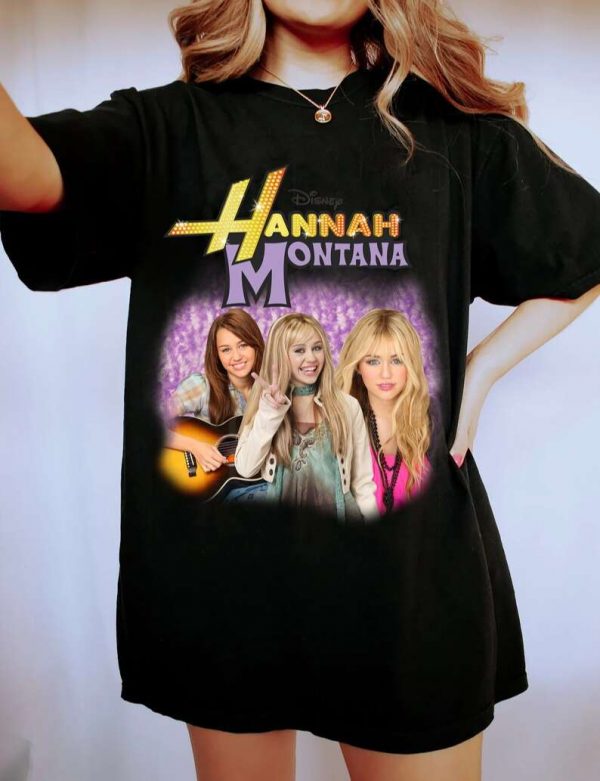 Hannah Montana Sitcom Miley Cyrus Singer T Shirt