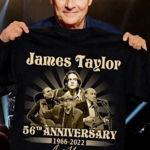 James Taylor 56th Anniversary 1966 2022 Signatures Thank You For The Memories T Shirt