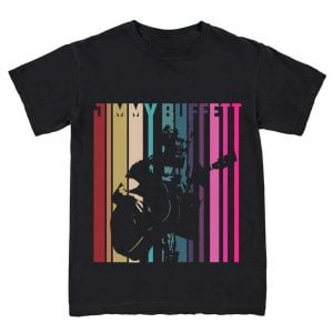 Jimmy Buffett Retro Style Singer T Shirt For Men And Women
