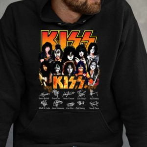 Kiss Rock Band Signatures T Shirt For Men And Women