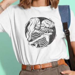 Lesbian Skeleton Love LGBT T Shirt