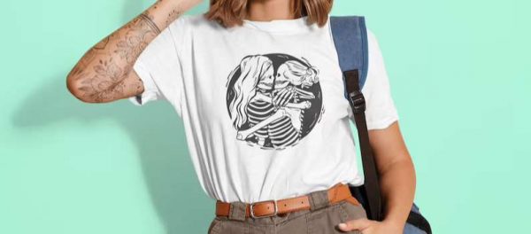 Lesbian Skeleton Love LGBT T Shirt