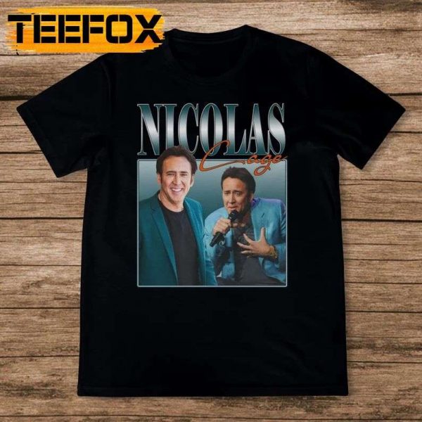 Nicolas Cage Movie Actor Black Unisex T Shirt