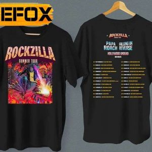 Rockzilla 2022 Summer Tour Falling In Reverse Papa Roach T Shirt