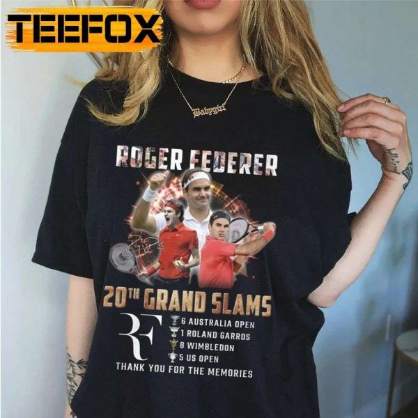 Roger Federer 20th Grand Slams Tenis Unisex T Shirt